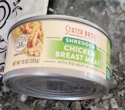 Shredded chicken breast meat