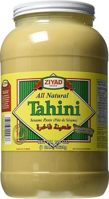 Premium tahini sesame sauce front packaging