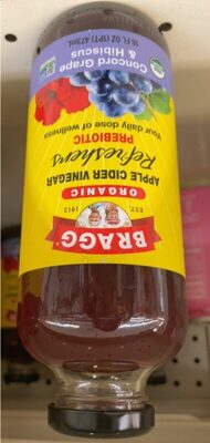 Organic Apple Cider Vinegar Refresher - Concord Grape Hibiscus front packaging