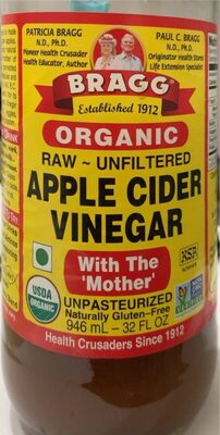 Organic raw apple cider vinegar