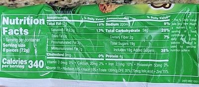 Caribeñas coconut cookies nutrition facts table