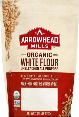 Organic Unbleached All Purpose White Flour front packaging