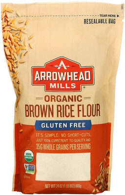 Organic Brown Rice Flour front packaging