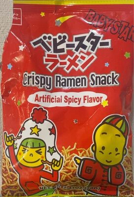 Crispy Ramen Snack Artificial Spicy Flavor front packaging
