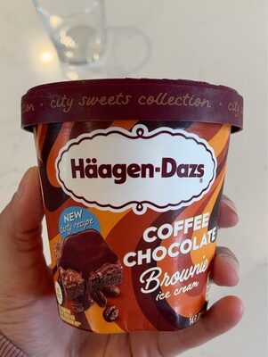 Coffee chocolate brownie ice cream