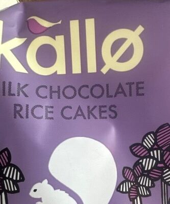 Milk chocolate rice cakes