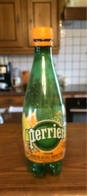 Perrier Sparkling Natural Mineral Water Bottle - Orange