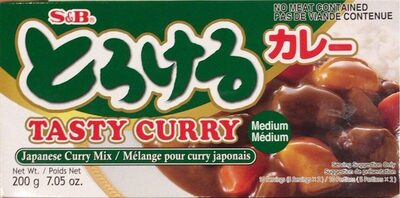 Medium Hot Tasty Curry Japanese Curry Mix front packaging