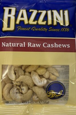 Bazzini, natural raw cashews