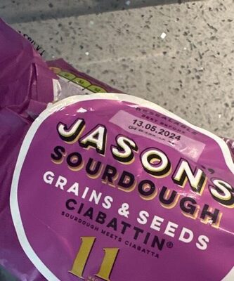 Jason’s sourdough grains and seeds ciabattin