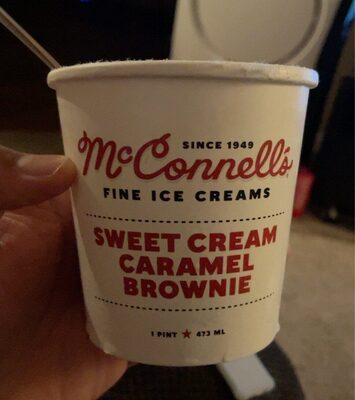 Sweet Cream Caramel Brownie Ice Cream front packaging