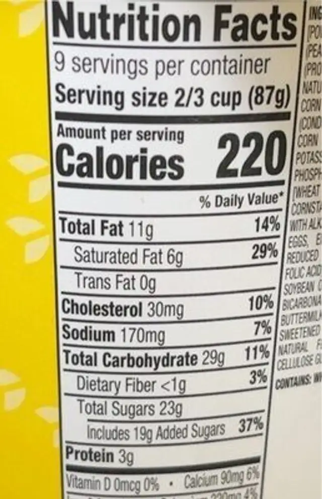 Caramel Brownie Moose Tracks Premium Ice Cream nutrition facts table