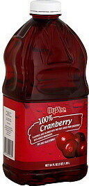 100% Cranberry Flavored Juice Blended With Two front packaging