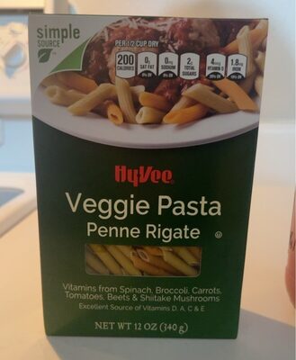 Penne Rigate Veggie Pasta