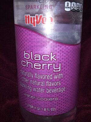 Black cherry sparkling water beverage, black cherry