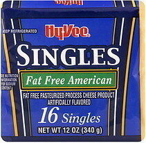Fat-Free American Pasteurized Process Cheese Product Singles front packaging
