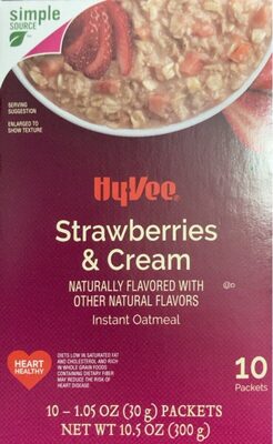 Strawberries & Cream instant oatmeal