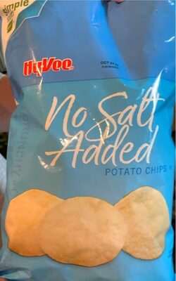 No Salt Added Potato Chips front packaging