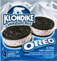 Oreo Ice Cream Sandwiches front packaging