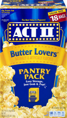 Butter Lovers Microwave Popcorn