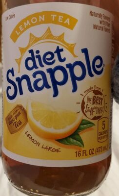 Diet snapple lemon tea