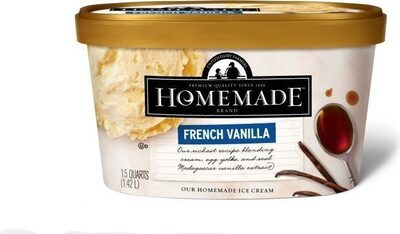 United dairy farmers homemade french vanilla ice cream front packaging