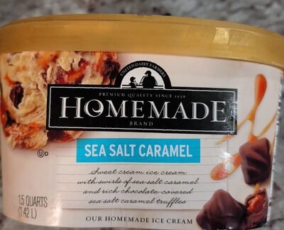 Sweet Cream Ice Cream With Swirls Of Sea Salt