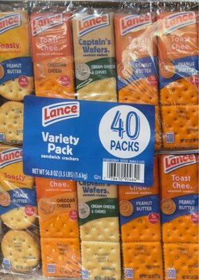 Variety pack sandwich crackers