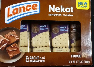 Nekot Fudge sandwich cookies