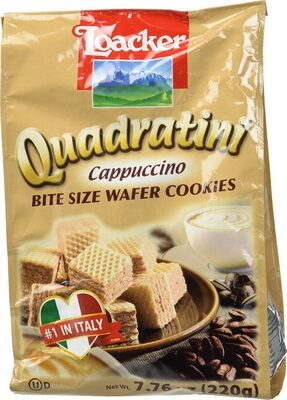 Quadratini cappuccino wafer cookies