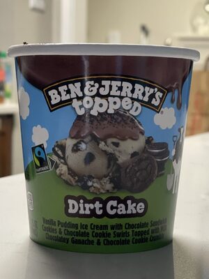 Ben & Jerry's Topped Dirt Cake front packaging