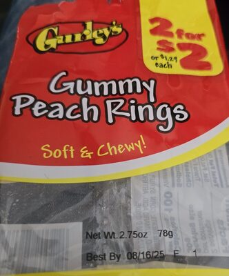 Gummy Peach Rings