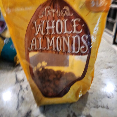 members mark natural whole almonds