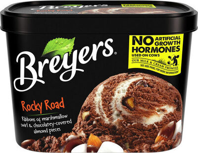 Breyersrockyroadicecreamdessert front packaging