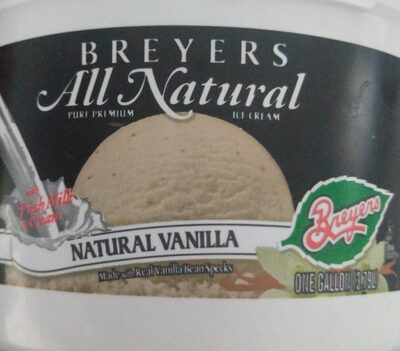 Vanilla icecream front packaging