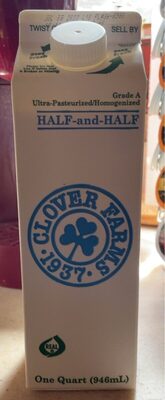 Clover Farms Half & Half front packaging