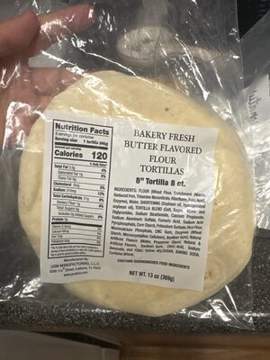 8" Flour Tortillas
