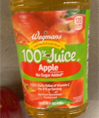 Apple 100% juice front packaging