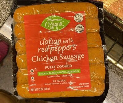 Italian red pepper chicken sausage