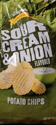 Wegmans sour cream potatoe chips front packaging
