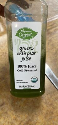 Greens with pear juice