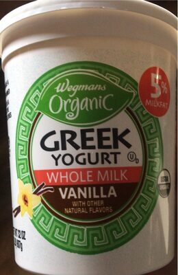 Vanilla Whole Milk Greek Yogurt