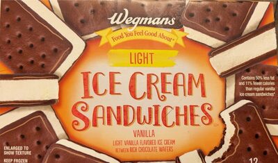 Light ice cream sandwiches