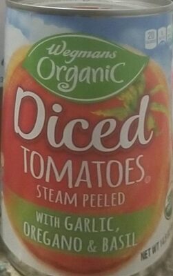 Diced tomatoes steam peeled seasoned