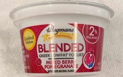 Blended Greek Lowfat Yogurt - mixed berry pomegranate