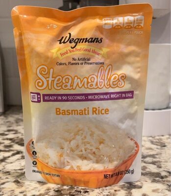 Basmati rice front packaging