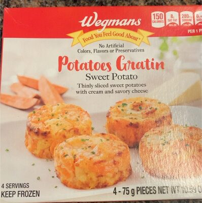 Potatoes gratin sweet potato