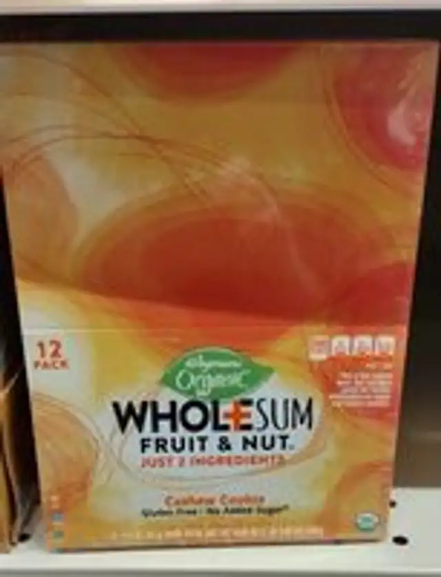 Whole sum fruit and nut bars
