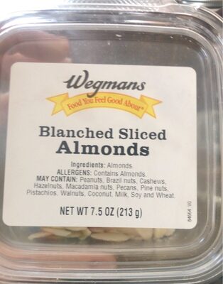 Blanched sliced almonds