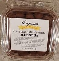 Coca dusted milk chocolate almonds